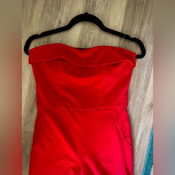 Strapless Jumpsuit, red, size small - Picture 3 of 3